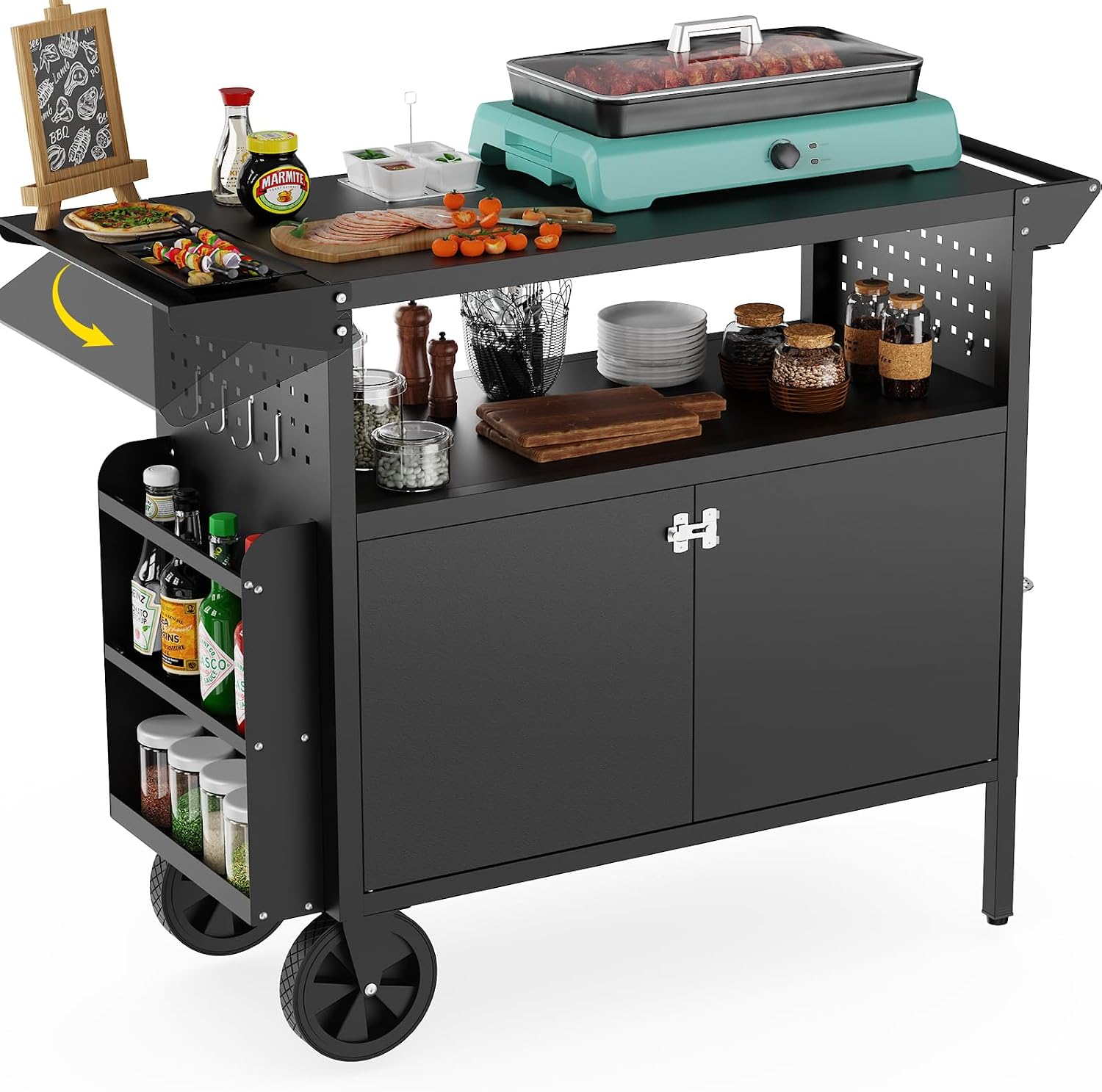 Outdoor Furniture Philippines - Outdoor Grill Cart Table With Storage