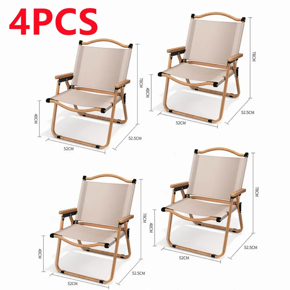 Outdoor Furniture Cheap - 4/2/1PCS-khaki Camping Chair Portable Outdoor Chair