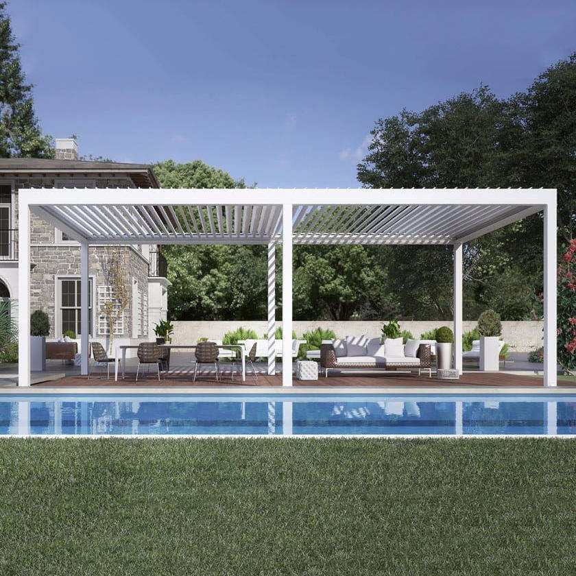 Outdoor Furniture For Pool - Anodized Swimming Pool Aluminum Alloy Pavilion
