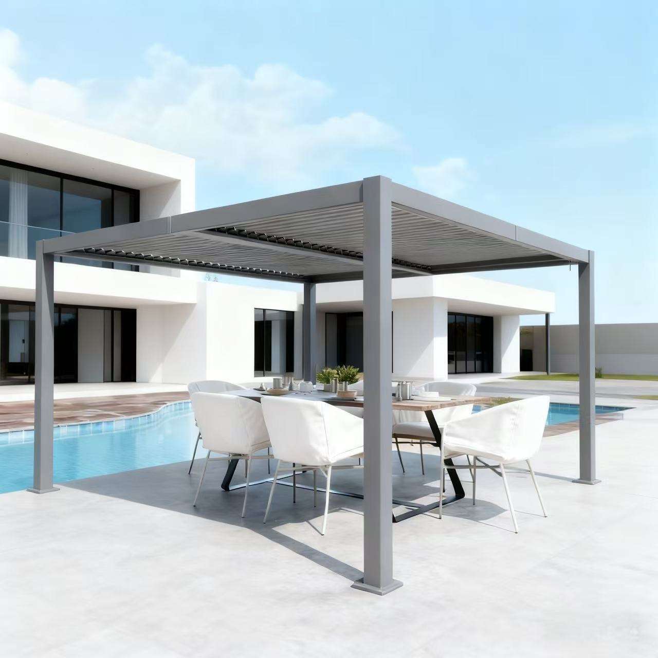 Outdoor Furniture For Pool - Villa Fashion Outdoor Sun Protection Pavilion