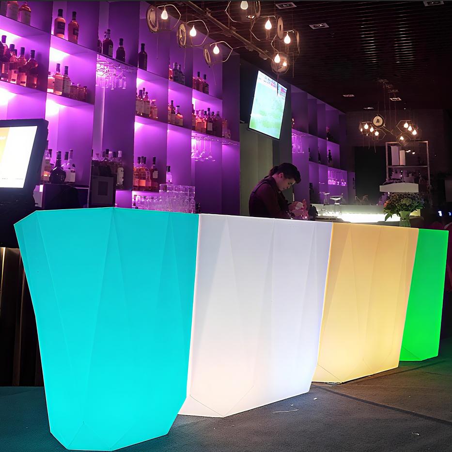 Outdoor Furniture Rental For Party - Outdoor Light Emitting Diode Bar Counter