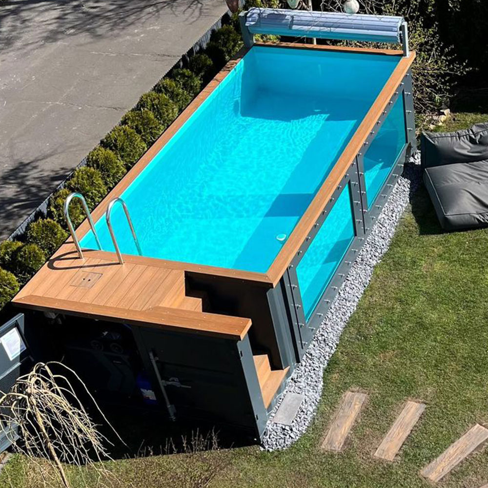 Outdoor Furniture For Pool - Factory Outdoor Large Luxury Fiberglass Swimming