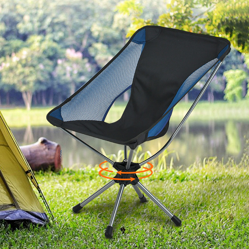 Outdoor Furniture Diy Plans - Folding Camping Chair 360° Rotating Swivel
