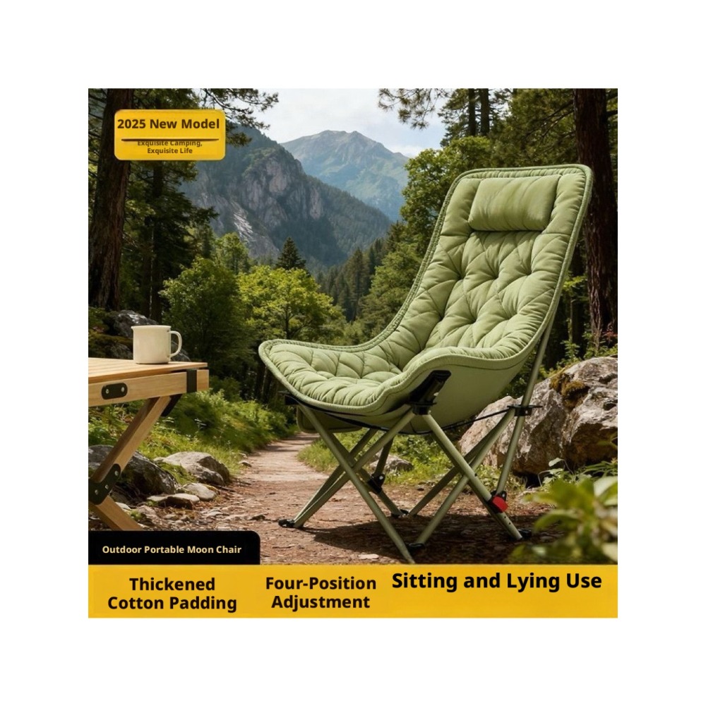 Outdoor Furniture Cheap - Thickened Cotton Outdoor Folding Comfortable Reclining