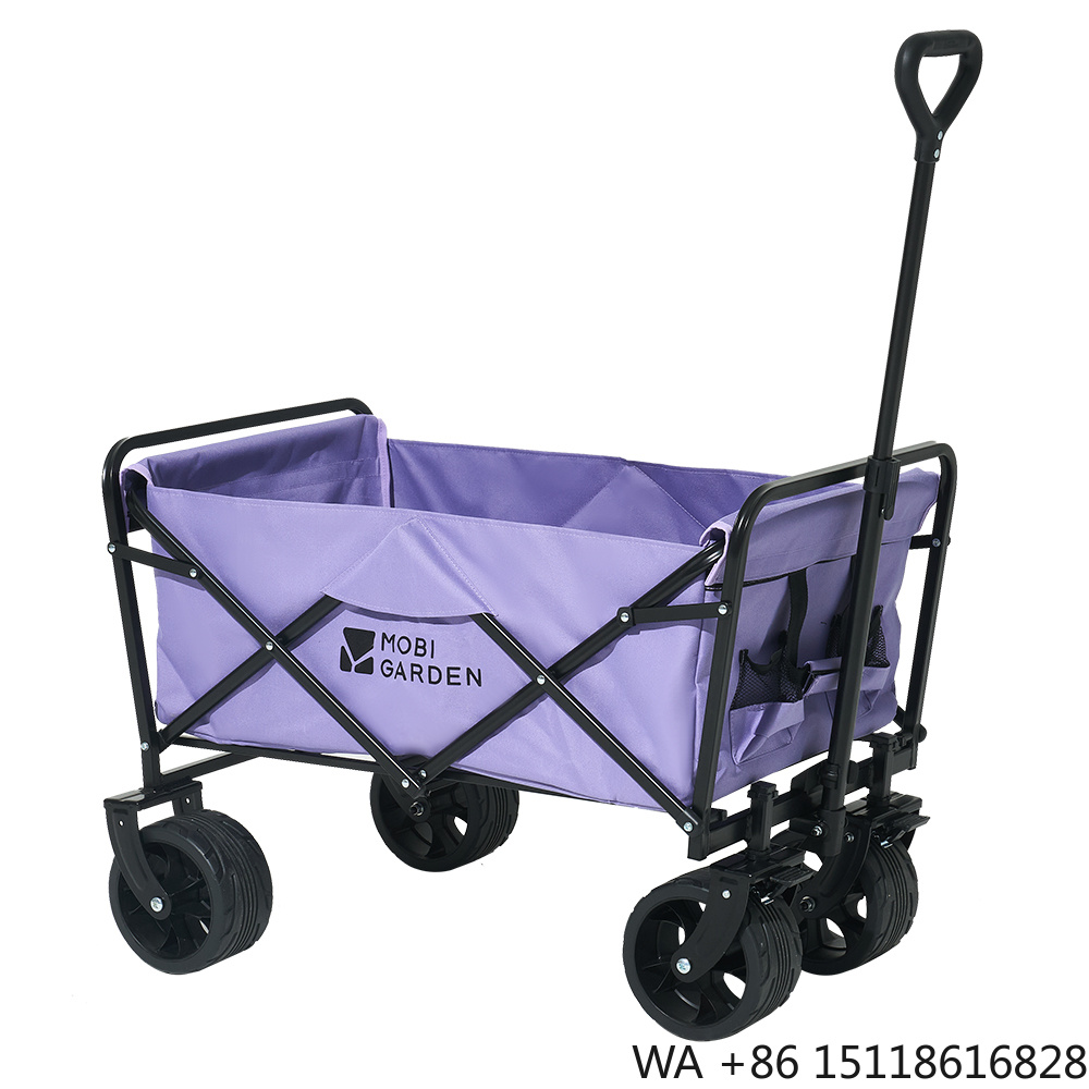 Outdoor Furniture Table - Mobi Garden Foldable Four-Wheel Portable Wagon