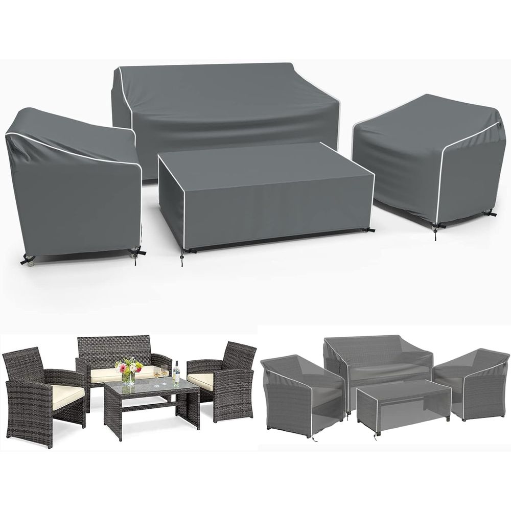 Outdoor Furniture Table - Patio Furniture Covers, 4-Piece Outdoor Furniture