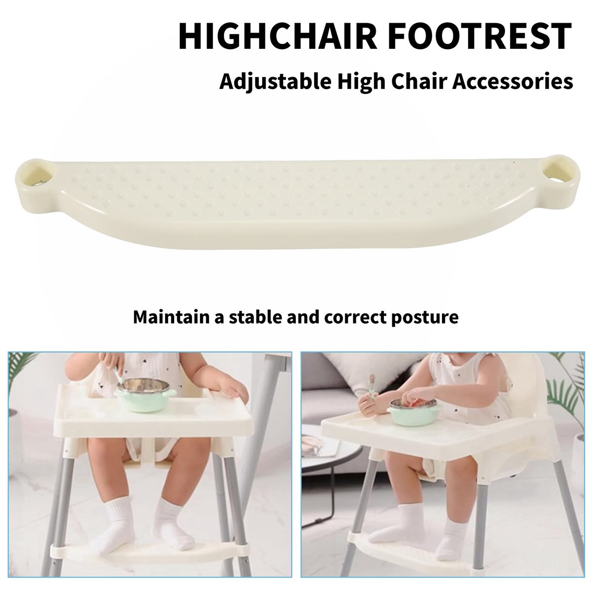 Outdoor Furniture Ikea - DT81 High Chair Foot Rest, Adjustable
