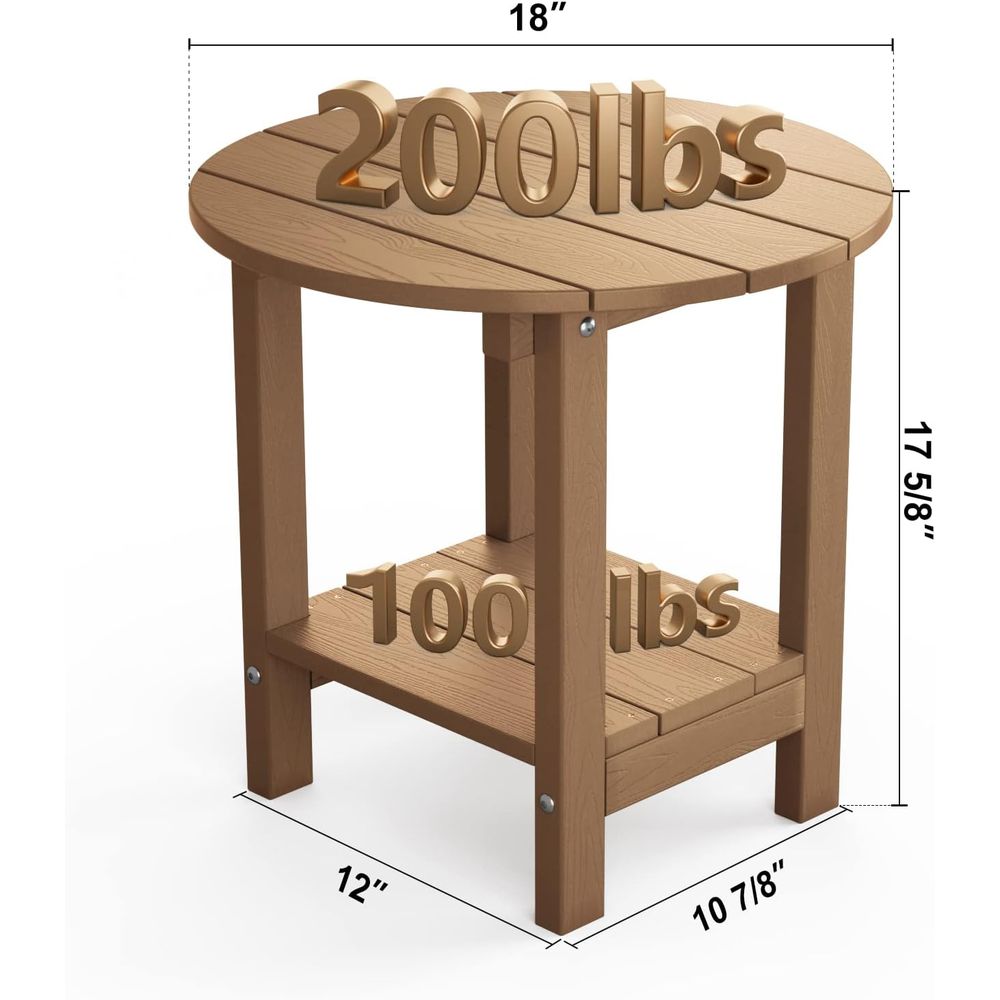 Outdoor 18 Inch Side Table wit - Outdoor Furniture Table recension och pris