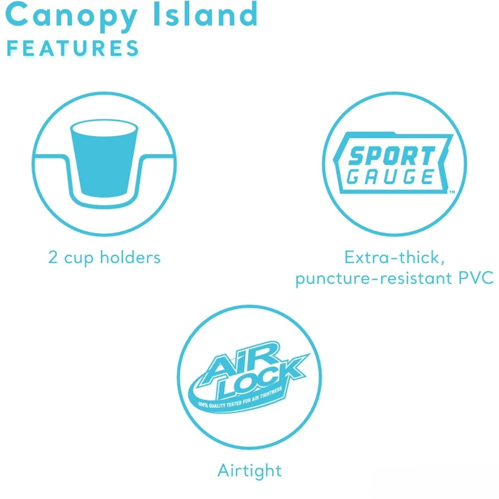 Canopy Island Inflatable Pool  - Outdoor Furniture For Pool recension och pris