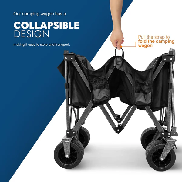 Collapsible Camping Wagon Port - Outdoor Furniture Table recension och pris