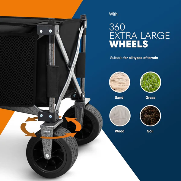 Collapsible Camping Wagon Port - Outdoor Furniture Table recension och pris