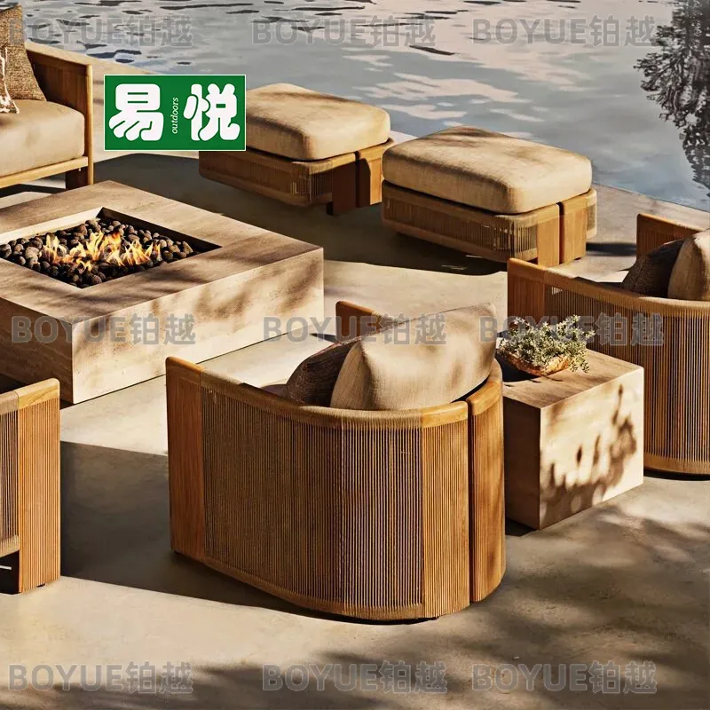 Outdoor Rattan Sofa Set Teak R - Outdoor Furniture Teak recension och pris