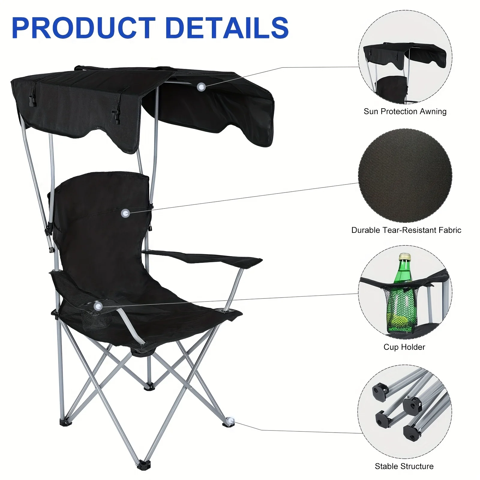 Canopy Lounge Chair with Sunsh - Outdoor Furniture Diy Plans recension och pris