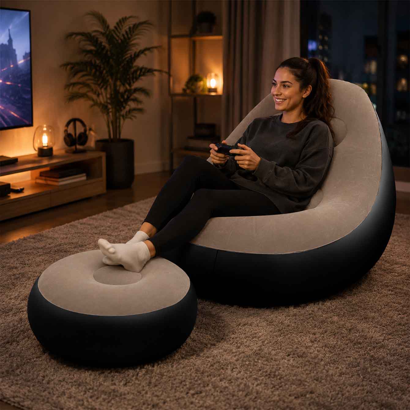 Inflatable Chair for Adults,Po - Outdoor Furniture Philippines recension och pris