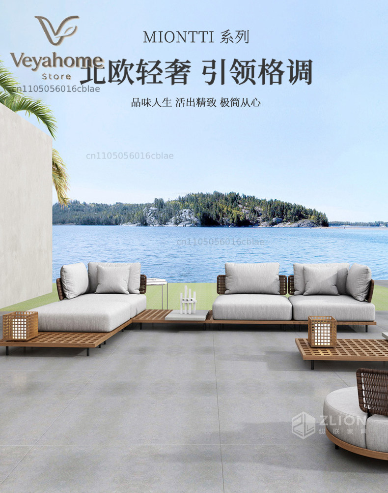 Outdoor courtyard sofa teak le - Outdoor Furniture Teak recension och pris