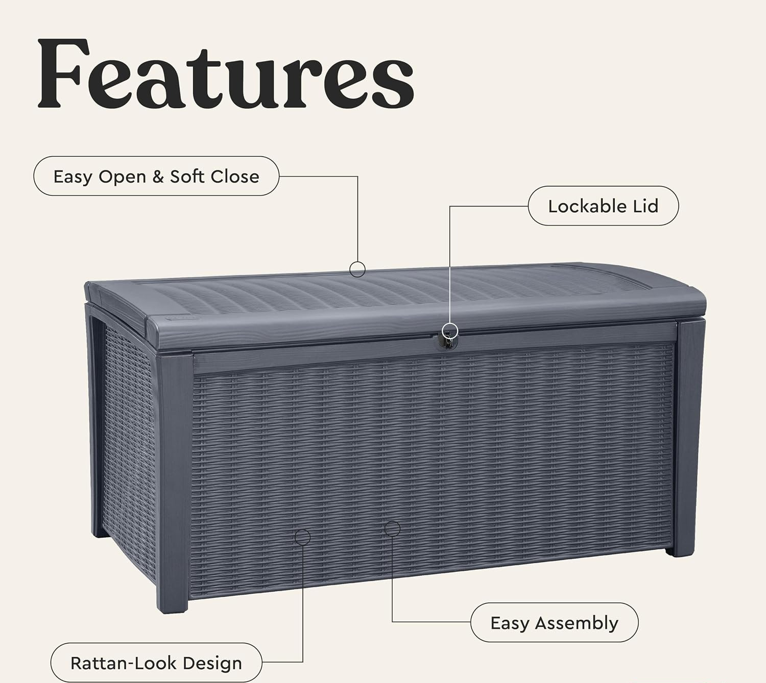 110 Gallon Outdoor Storage Dec - Outdoor Furniture For Pool recension och pris