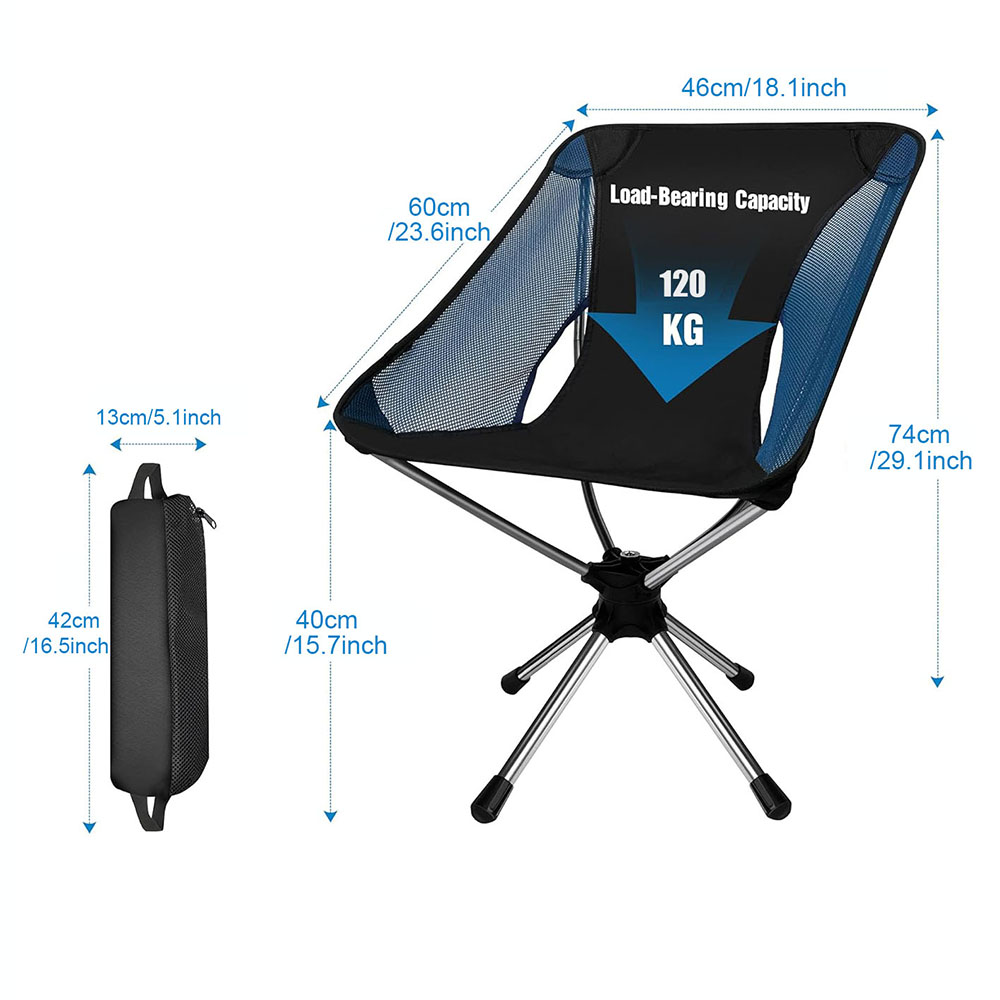 Folding Camping Chair 360° Rot - Outdoor Furniture Diy Plans recension och pris