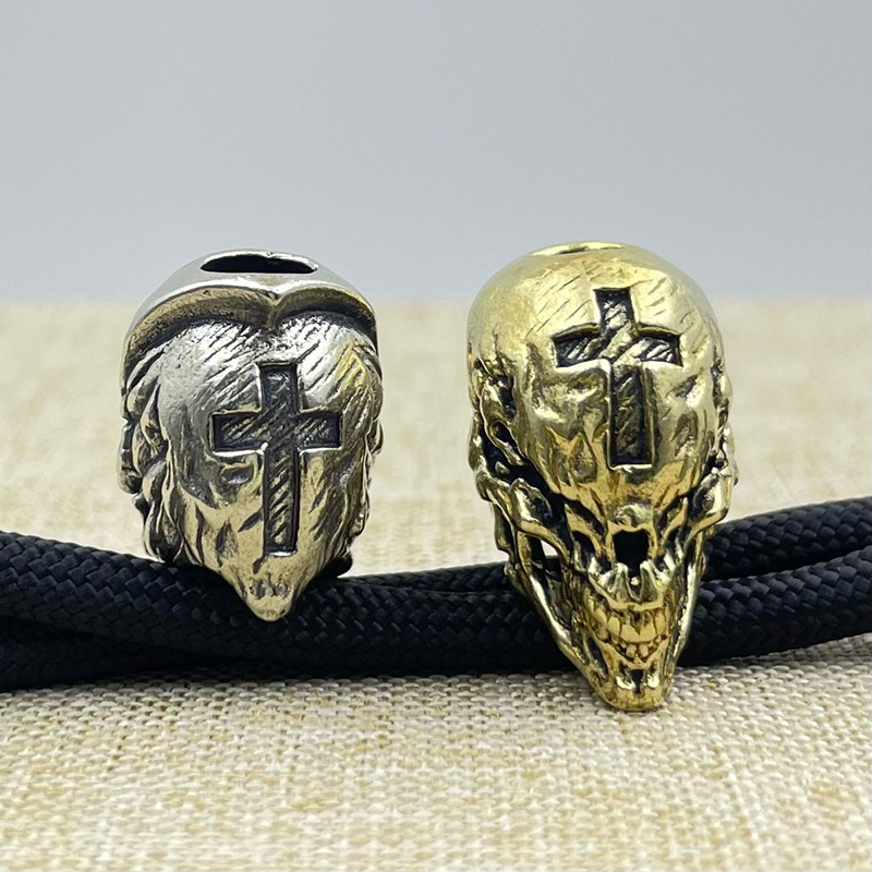 Brass Cross Skull Head Knife B - Outdoor Furniture Diy recension och pris