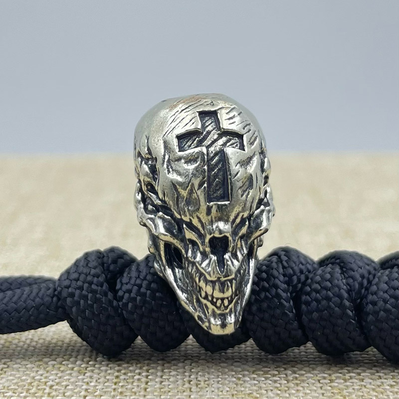Brass Cross Skull Head Knife B - Outdoor Furniture Diy recension och pris