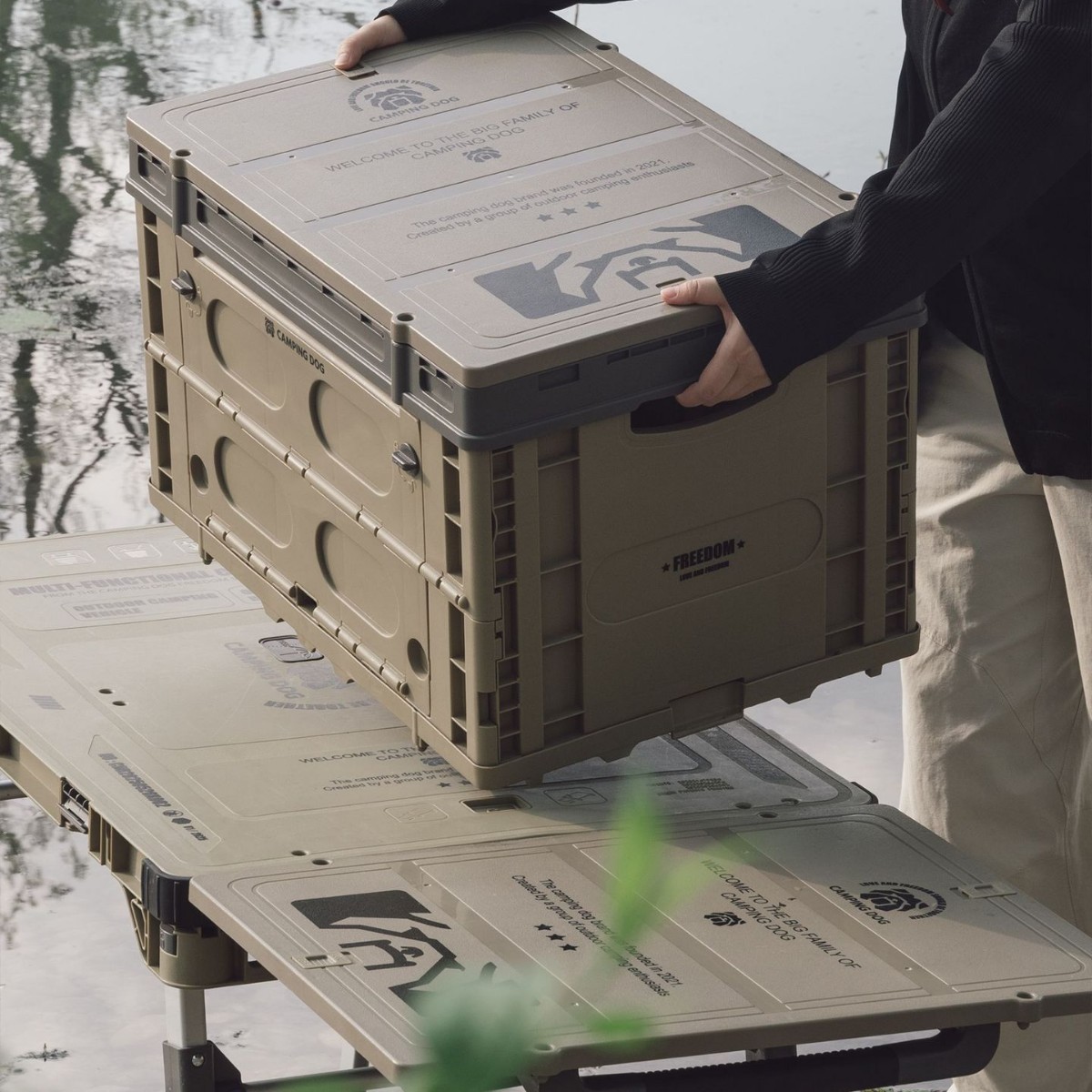 Outdoor Folding Utility Wagon  - Outdoor Furniture Table recension och pris