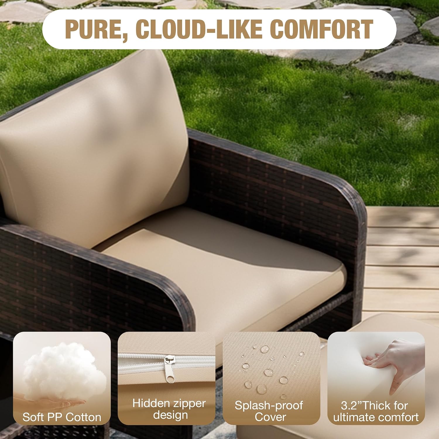 Patio 5 Piece Conversation Fur - Outdoor Furniture Diy recension och pris