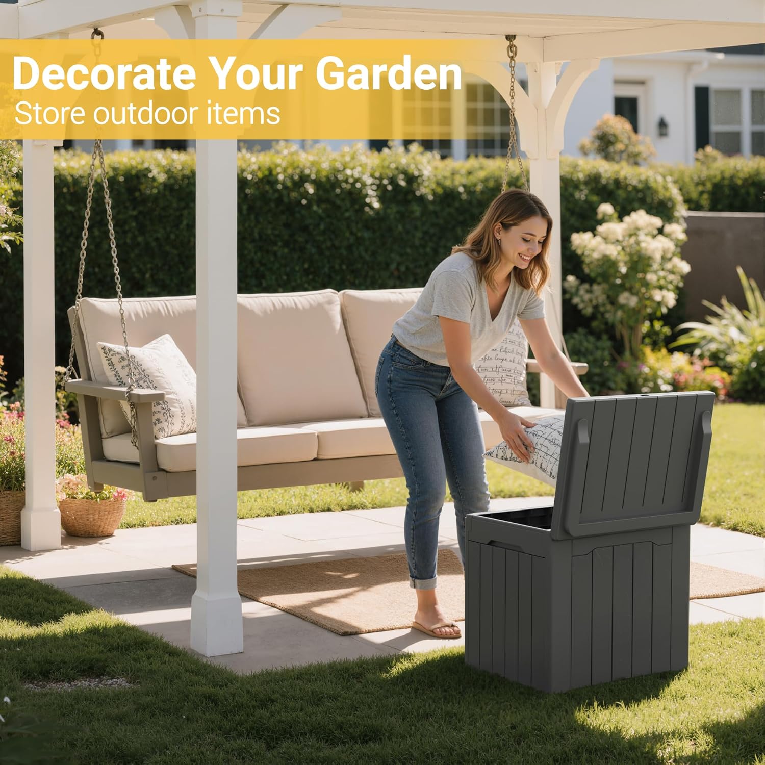 31 Gallon Outdoor Storage Box  - Outdoor Furniture For Pool recension och pris