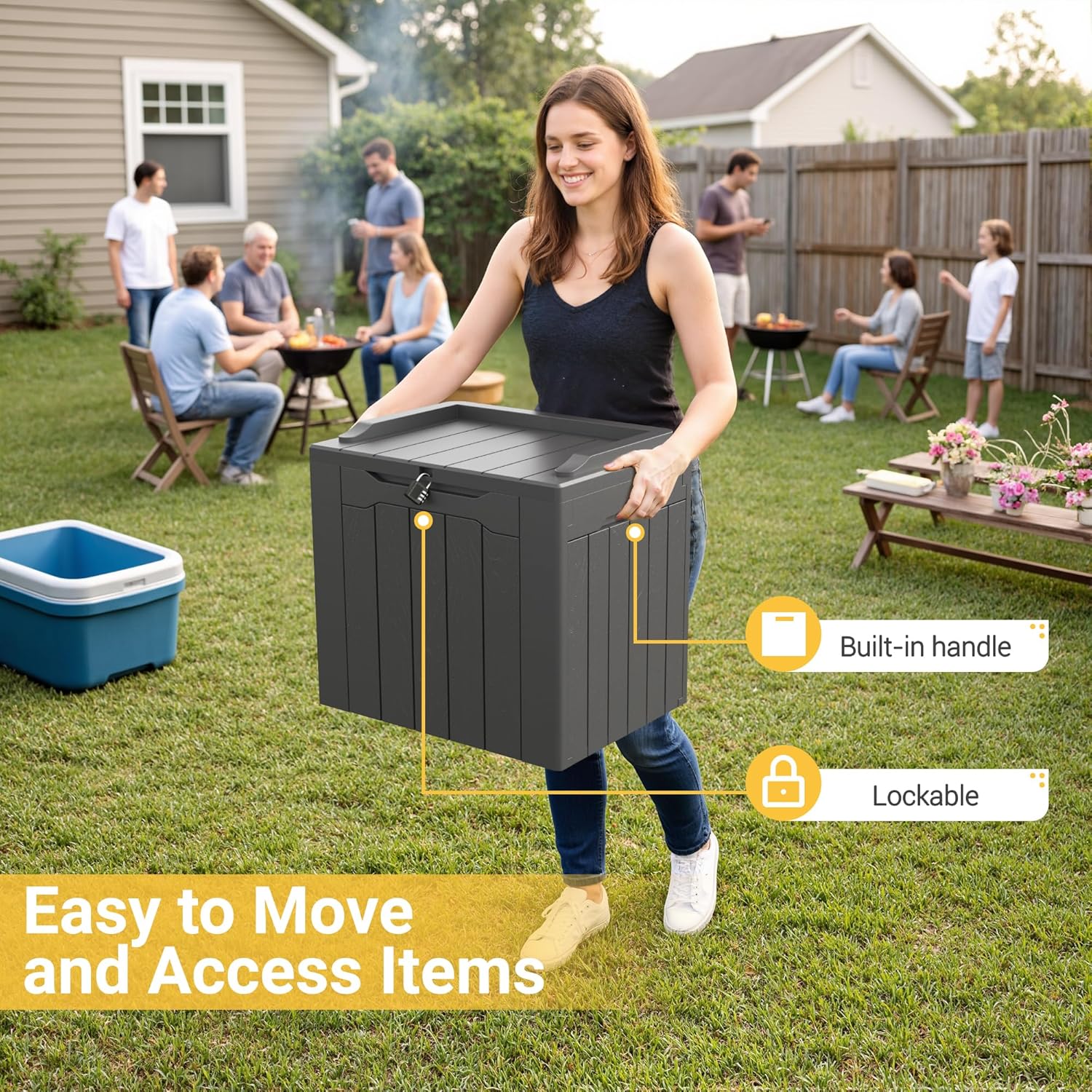 31 Gallon Outdoor Storage Box  - Outdoor Furniture For Pool recension och pris
