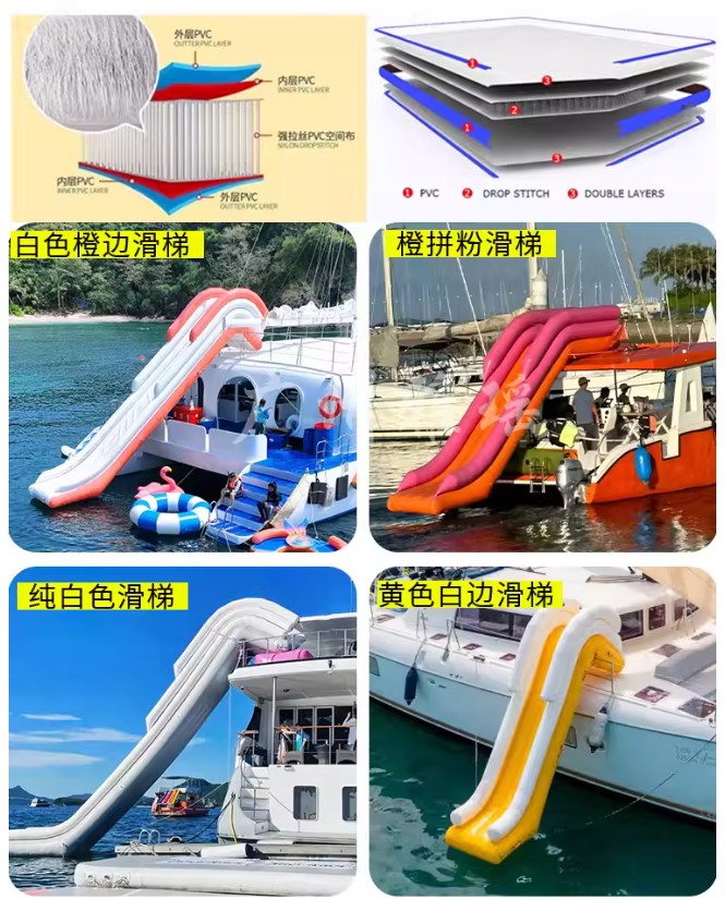 Inflatable water yacht slide b - Outdoor Furniture For Pool recension och pris