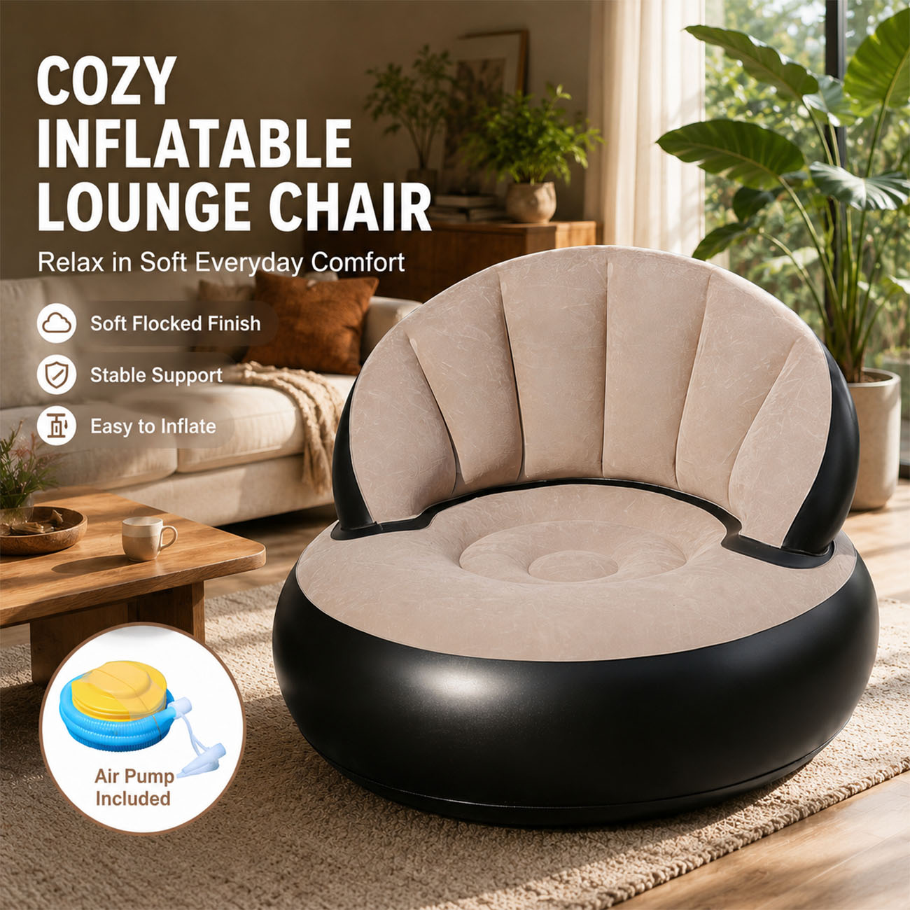 Inflatable Chair for Adults, F - Outdoor Furniture Philippines recension och pris